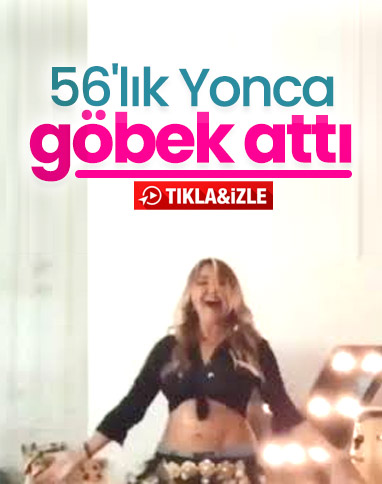 Yonca Evcimik'ten göbek şov
