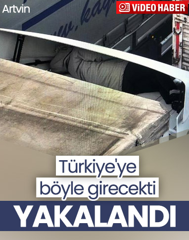 Tırda gizlenip, sınırı kaçak geçmek isterken yakalandı
