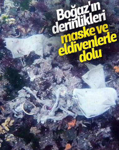 İstanbul Boğazı, maske ve eldivenlerle doldu