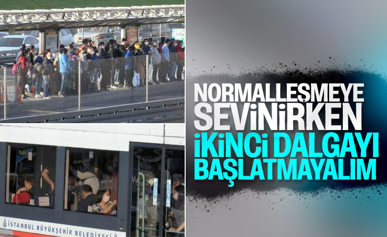 Metrobüs ve tramvay duraklarında endişe veren görüntüler