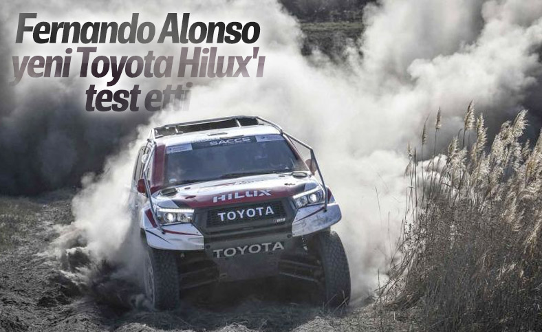 Yeni Toyota Hilux Fernando Alonso tarafından test edildi