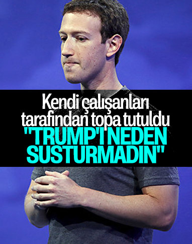 Facebook çalışanları, Mark Zuckerberg'i protesto etti