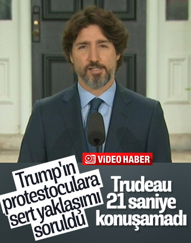 Trudeau, Trump sorusuna 21 saniye boyunca cevap veremedi