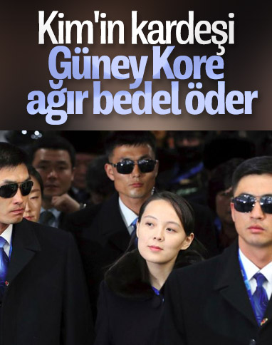 Kim'in kız kardeşi, Güney Kore'yi tehdit etti