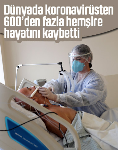 Dünya çapında 600’den fazla hemşire koronavirüs kurbanı