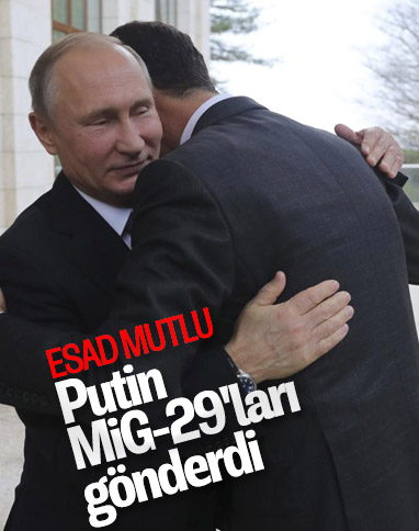 Rusya'dan Esad rejimine MİG-29 savaş uçağı desteği