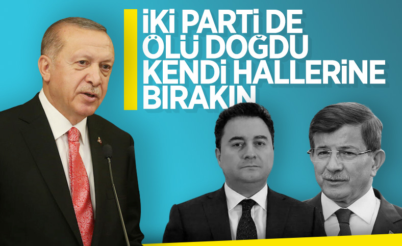 Cumhurbaşkanı Erdoğan'dan Babacan ve Davutoğlu yorumu