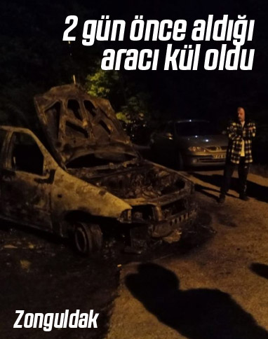İki gün önce aldığı otomobil hurdaya döndü