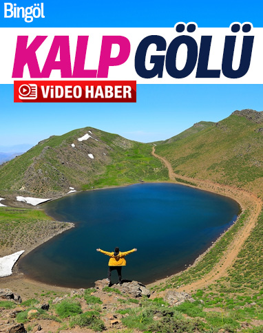 Bingöl'de kalp şeklindeki göl ilgi odağı oldu