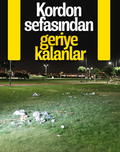 İzmirliler Kordonboyu'nu temiz bırakmadı