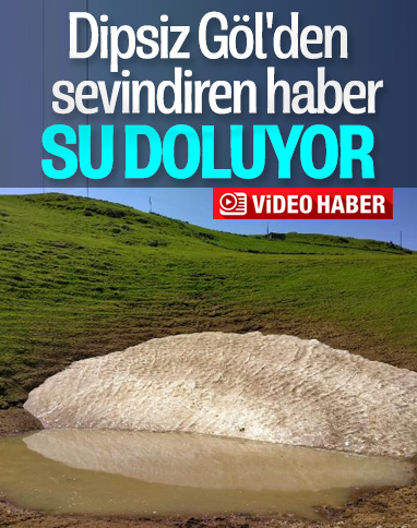 Dipsiz Göl, 1.5 metre su seviyesine ulaştı