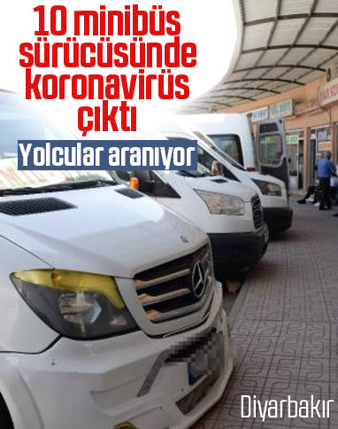 Diyarbakır'da 10 minibüs sürücüsü koronavirüse yakalandı
