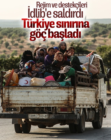 İdlib'de son 24 saatte 5 bin 800 sivil yerinden edildi