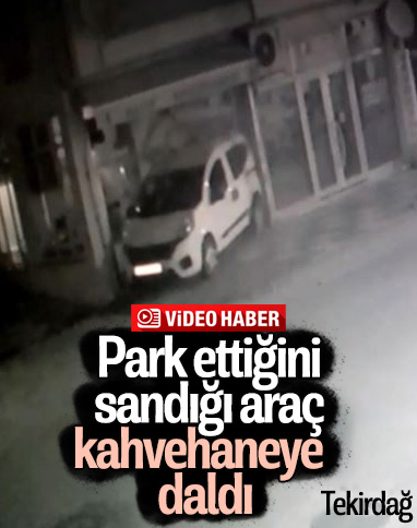 Tekirdağ'da otomobil kahvehaneye girdi