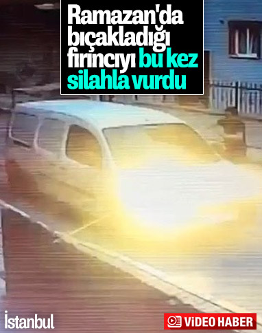 Pendik'te, önceden bıçakladığı fırıncıyı silahla vurdu
