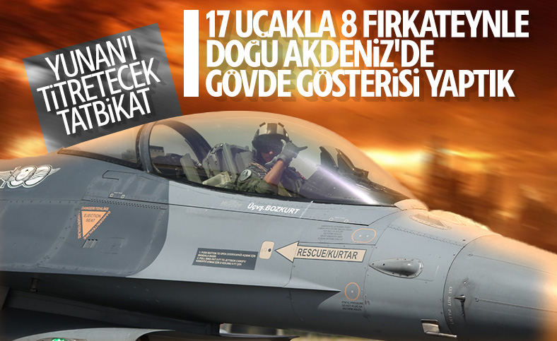 TSK, Akdeniz'de açık deniz eğitimi yaptı
