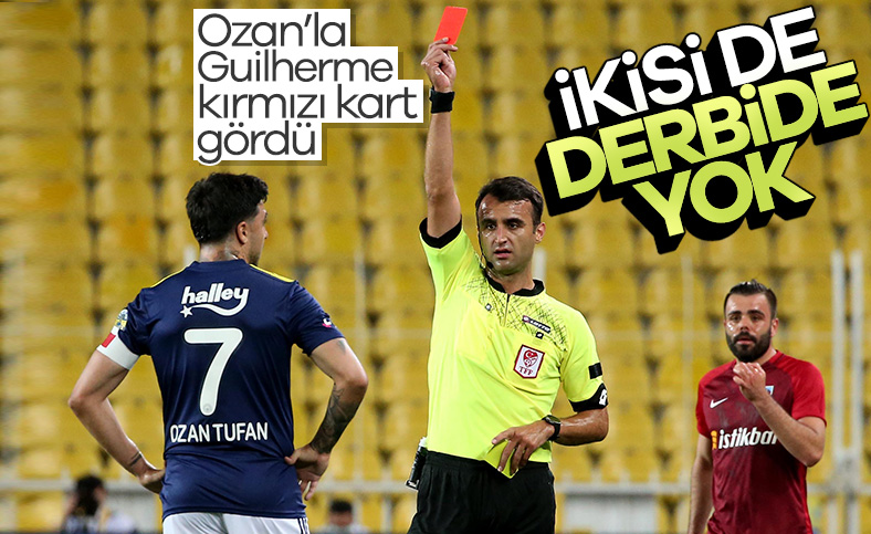 Ozan Tufan ve Guilherme kırmızı kart gördü