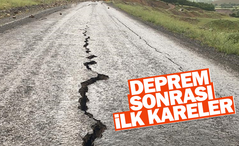 Deprem sonrası Bingöl'den ilk fotoğraflar