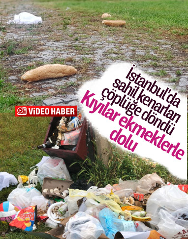 İstanbul'daki iki sahil çöplüğe döndü