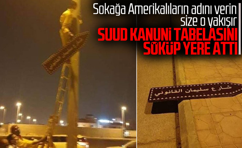 Suud, Kanuni'nin adını taşıyan sokağın adını değişti