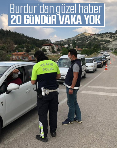 Burdur'da 20 gündür koronavirüs vakası yok