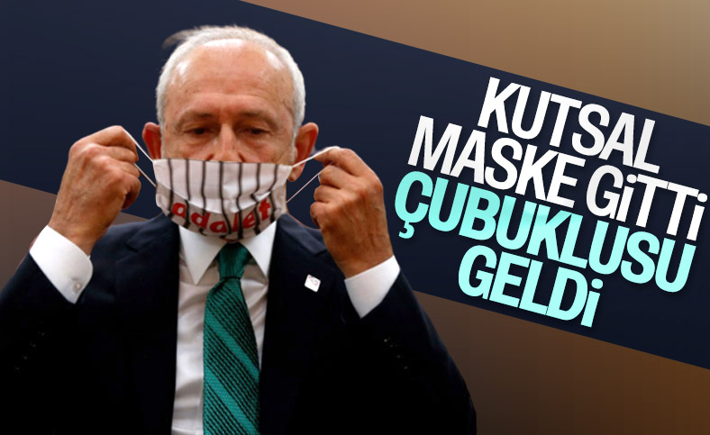 CHP'liler adalet yazılı maske taktı