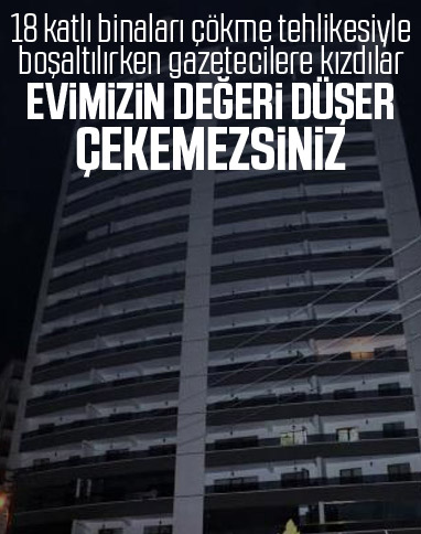 Ankara'da 18 katlı bina, çökme riskine karşı boşaltıldı