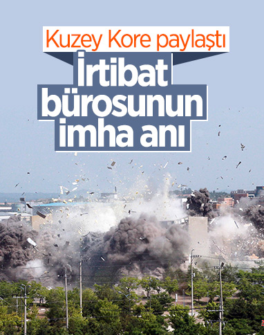 Kuzey Kore, irtibat bürosunun imha görüntülerini paylaştı