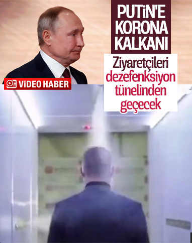 Putin, koronavirüsten dezenfeksiyon tüneliyle korunacak