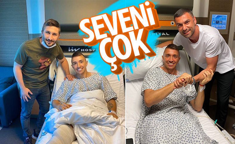 Burak ve Sabri, Muslera'yı ziyaret etti