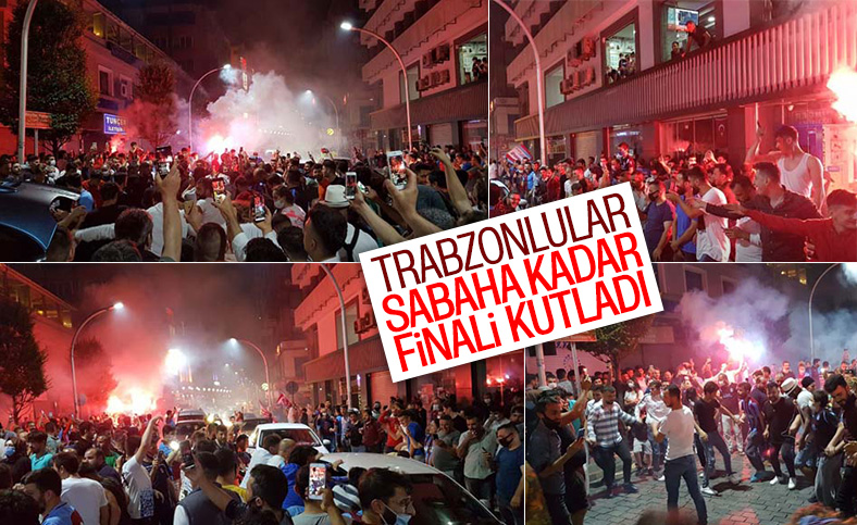 Trabzonsporlular sokağa döküldü