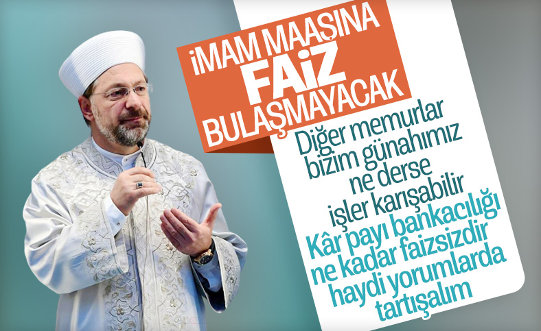 Diyanet çalışanlarının maaşına faiz düzenlemesi