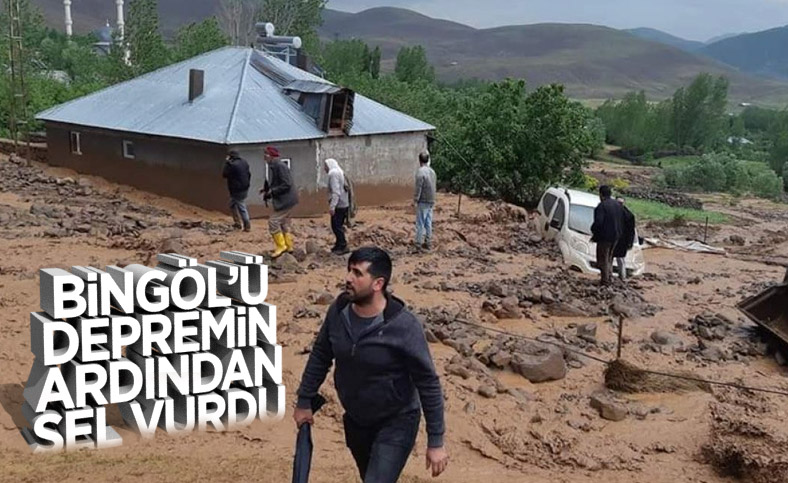 Bingöl'de depremin ardından sel felaketi
