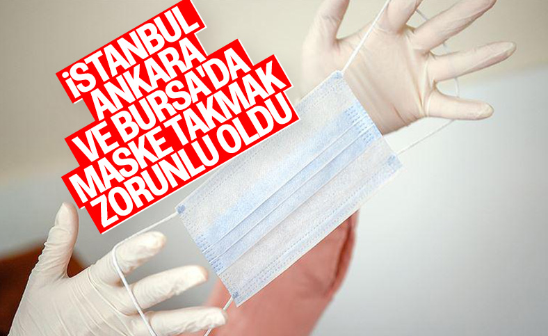 İstanbul'da maske takmak zorunlu oldu