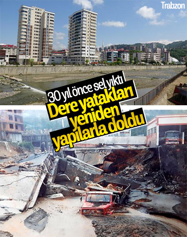 Trabzon'da dere yatakları tekrar yapılarla doldu