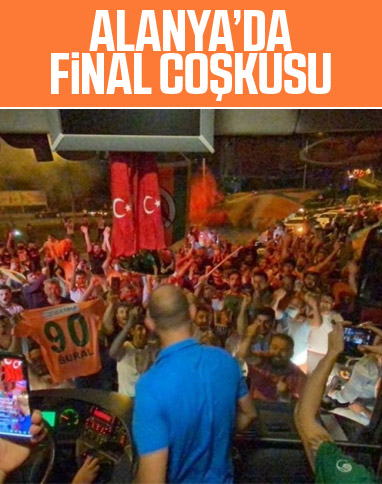 Alanyasporlu taraftarların final coşkusu