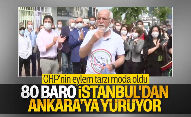 80 baro, İstanbul'dan Ankara'ya yürüyüş başlattı