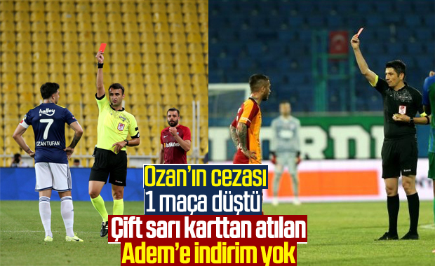 Fenerbahçeli Ozan Tufan'ın cezası 1 maça düştü