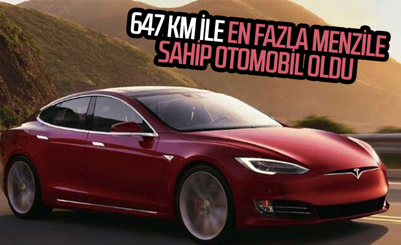 Tesla Model S, 647 km ile menzil rekoru kırdı