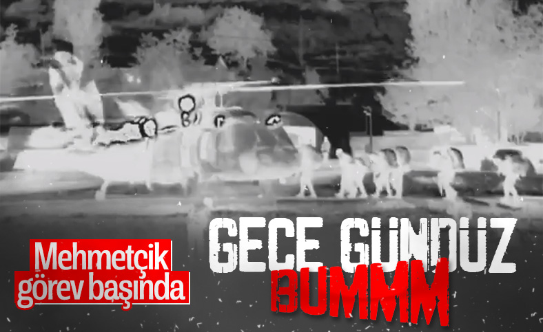 Pençe-Kaplan'ın gece görüntüleri