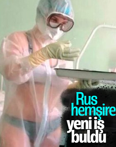 Rusya’da bikinili hemşireye yeni meslek edindi