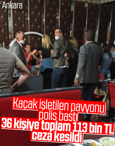 Ankara’da kaçak pavyon baskını