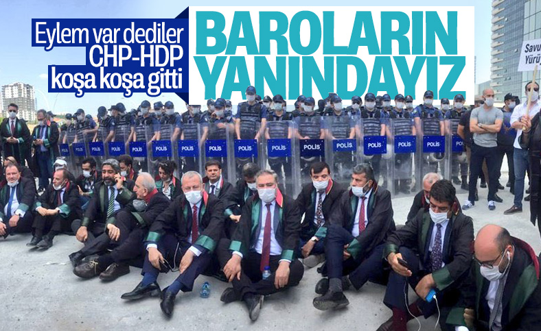 CHP ve HDP'den barolara destek