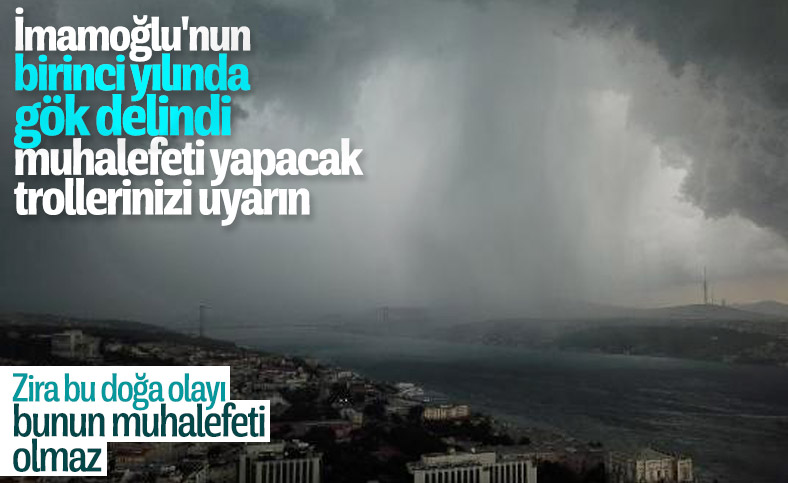 İstanbul’da beklenen sağanak yağmur başladı