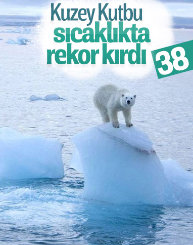 Kuzey Kutbu, ölçülen 38 derece sıcaklıkla rekor kırdı