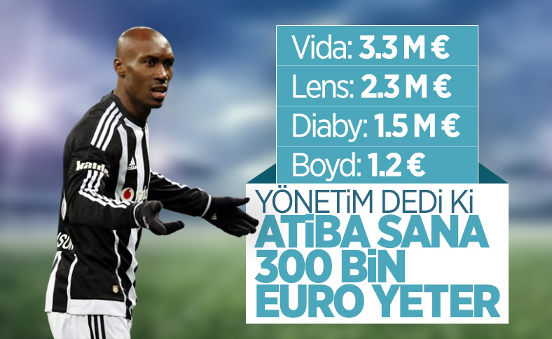 Yönetimin Atiba'ya teklifi: 300 bin euro