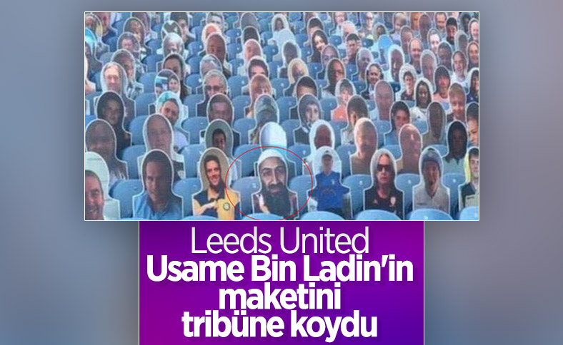 İngilizler, Usame Bin Ladin'in maketini tribüne koydu