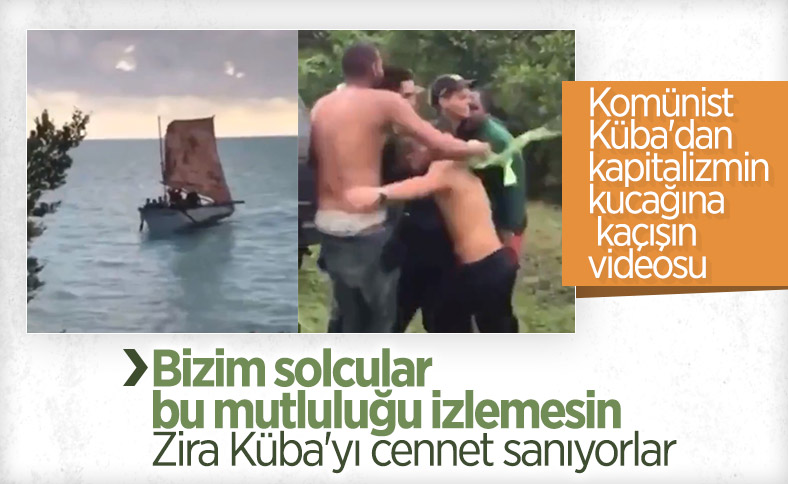 Komünist Küba’dan kaçanların mutluluğu