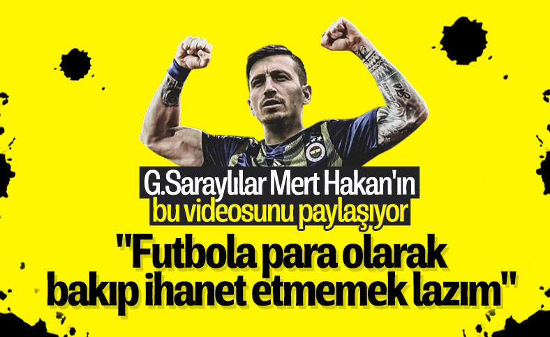 Mert Hakan: Futbola sadece para olarak bakmamak lazım