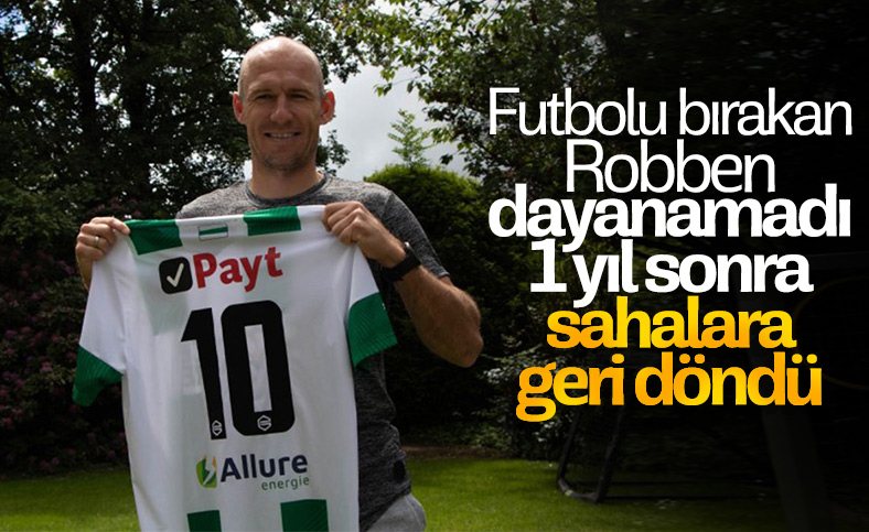 Robben, futbola geri döndü